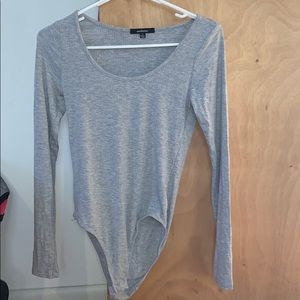 Plain light Gray body suit